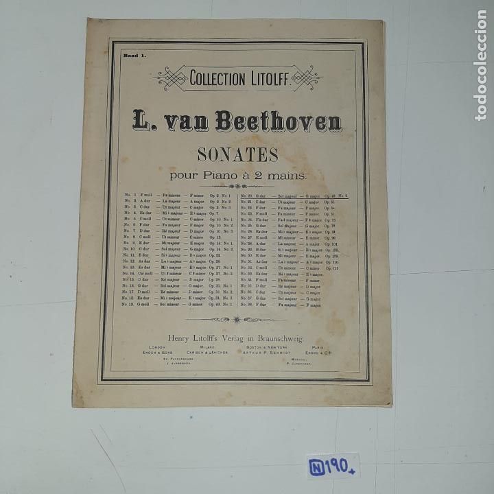 Partituras musicales: L. Van Beethoven - Foto 1