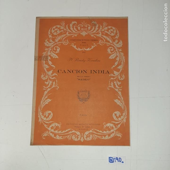 Partituras musicales: Canci&oacute;n india - Foto 1