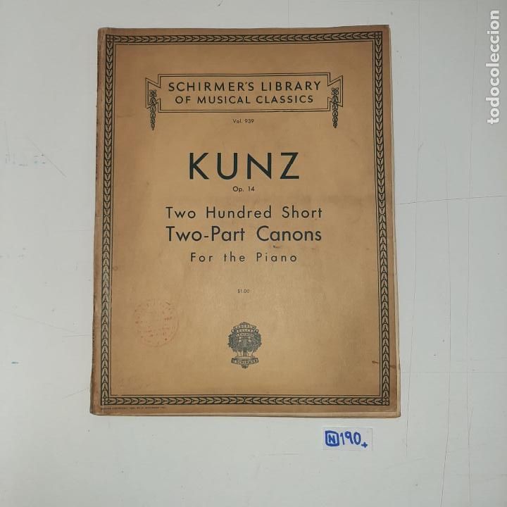 Partituras musicales: Kunz - Foto 1
