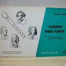 Partituras musicales: PARTITURAS CLASICOS PARA FLAUTA ARTISON 133. Lote 402784804