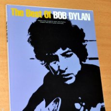 Partituras musicales: CUADERNO INGLÉS DE PARTITURAS: THE BEST OF BOB DYLAN - EDITA: WISE PUBLICATIONS - AÑO 1997
