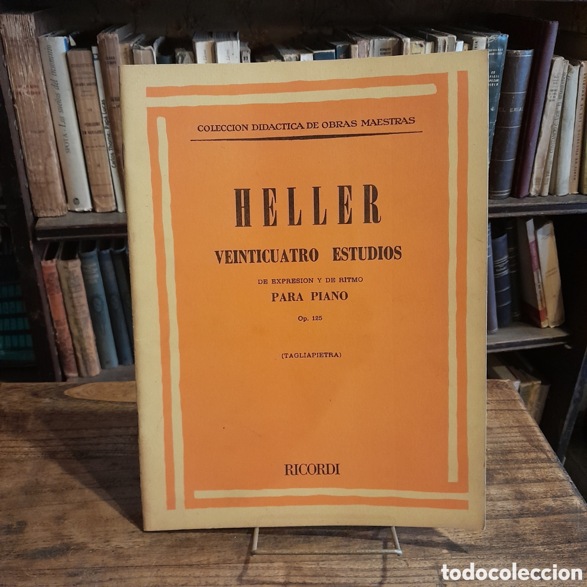 Partituras musicales: Heller 24 Veinticuatro estudios de expresi&oacute;n y de ritmo para piano op 125 Ricordi nueva