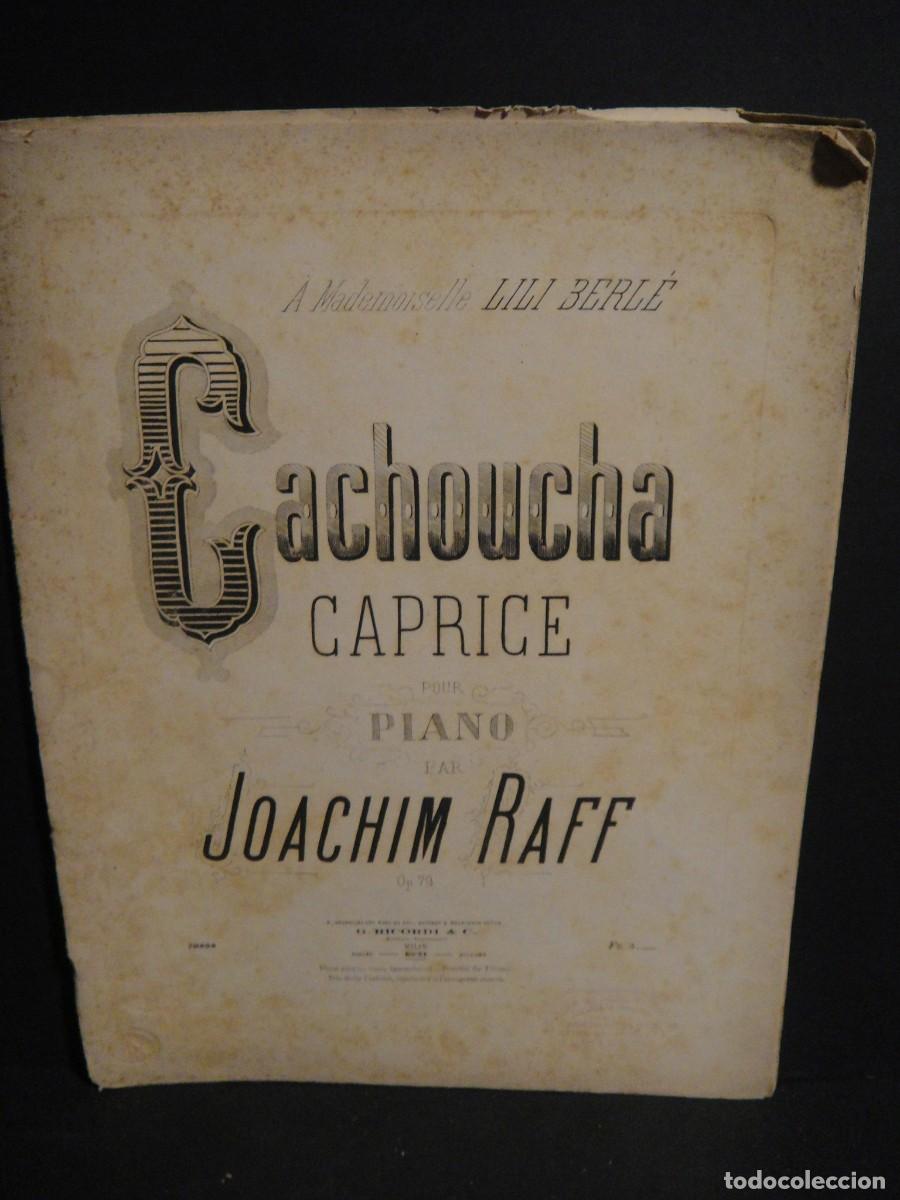 Partitions Musicales: joachim reff - cachoucha - 16 paginas , grabadas en plancha - ricordi editor