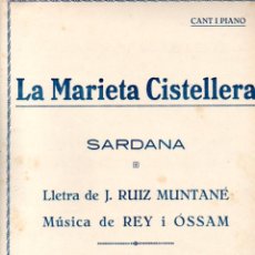 Partituras musicales: RUIZ MUNTANÉ / REY I OSSAM : LA MARIETA CISTELLERA - SARDANA (NEW PHONO)