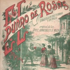 Partituras musicales: R. CHAPI : EL PUÑAO DE ROSAS Nº 3 DUO DE ROSENDO Y PEPE - CUARTETO (UNION MUSICAL) ZARZUELA