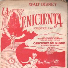 Partituras musicales: WALT DISNEY LA CENICIENTA CINDERELLA - ALBUM DE TODAS LAS CANCIONES (1949)