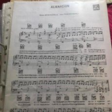 Partiture musicali: PARTITURA MASSIEL ALIENACION ASTOR PIAZZOLLA PARTITURAS FESTIVAL DE EUROVISION 1968 LP CD SINGLE