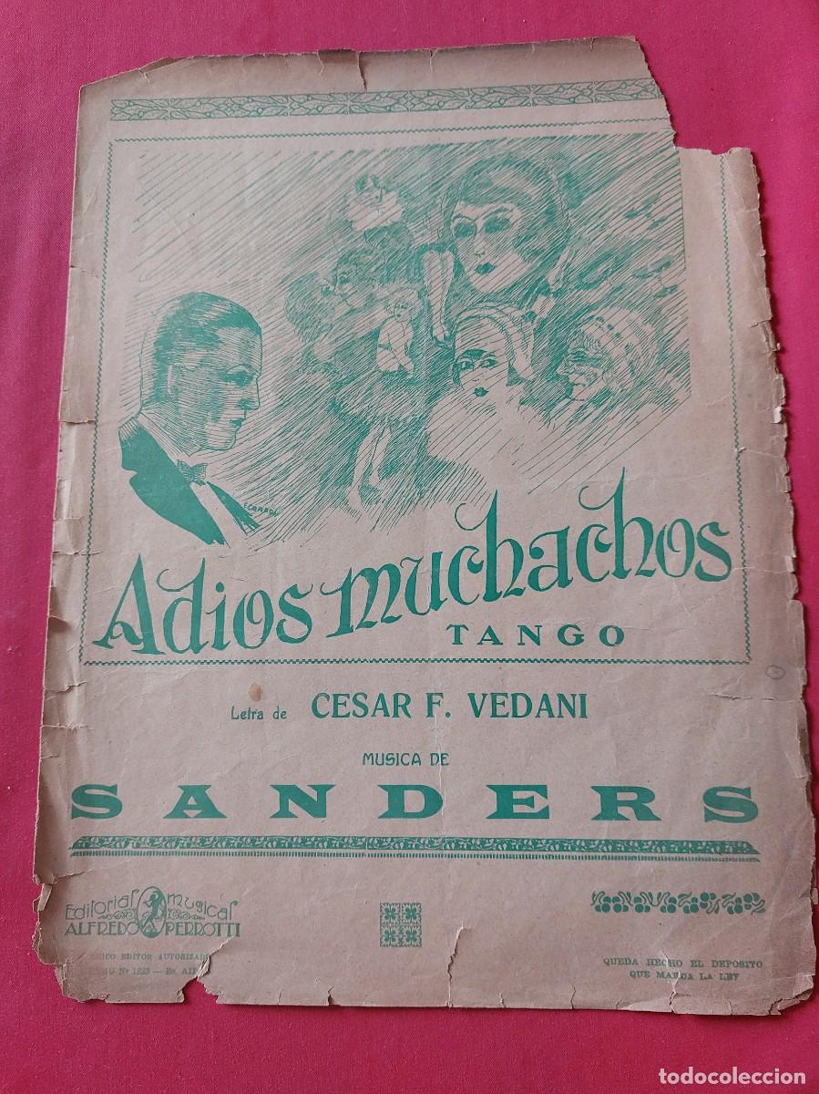 Partituras musicales: Adios muchachos- tango- editorial Perrotti - Foto 1