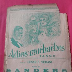 Partituras musicales: ADIOS MUCHACHOS- TANGO- EDITORIAL PERROTTI