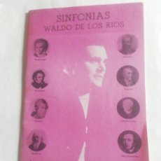 Partituras musicales: SINFONÍAS WALDO DE LOS RÍOS. HISPAVOX