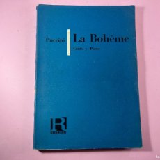 Partituras musicales: ANTIGUA PARTITURA LA BOHEME DE G.PUCCINI