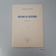 Partituras musicales: PARTITURA MÉTODO DE GUITARRA