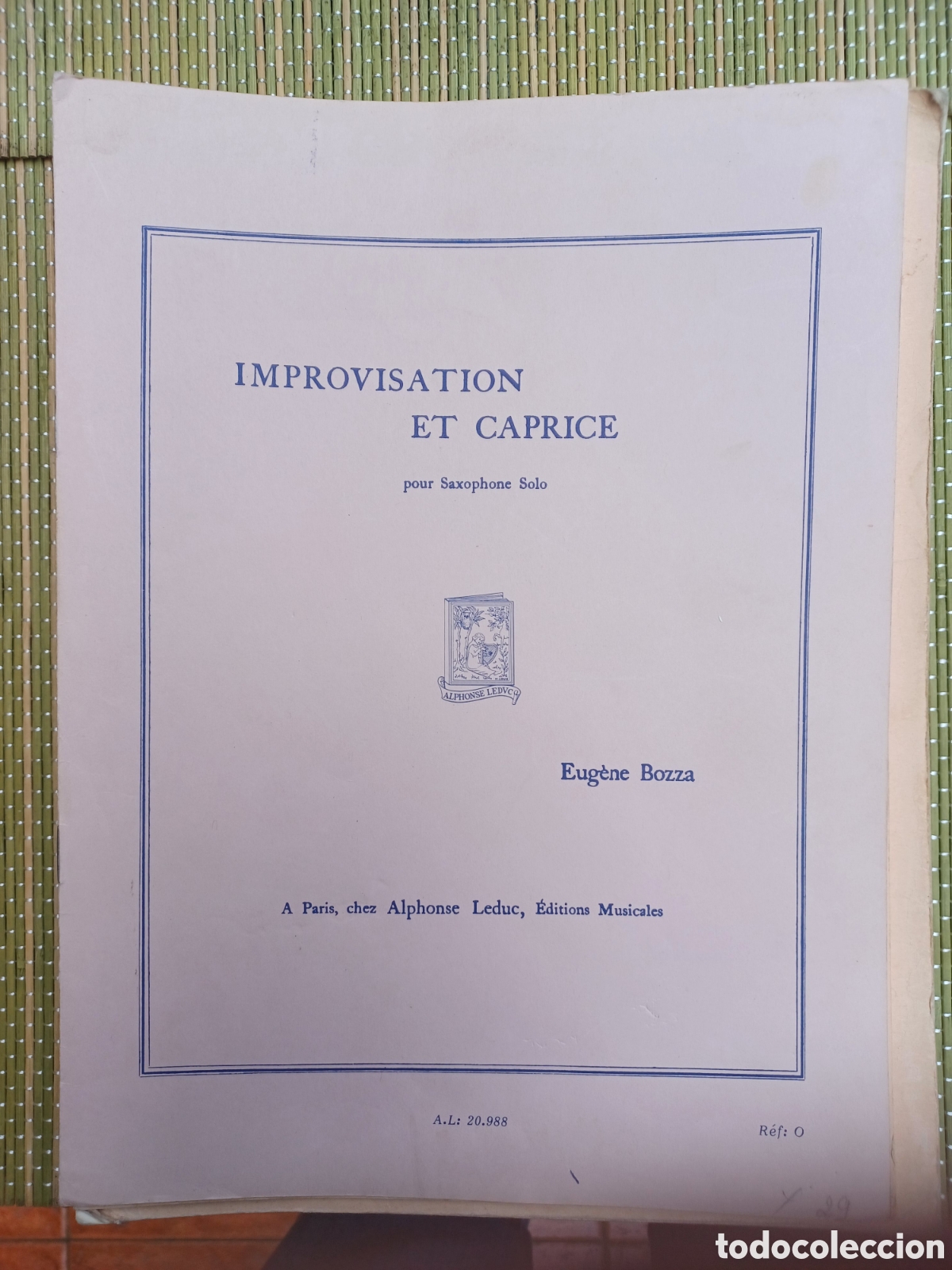 Partituras musicales: Eugene Bozza: Caprice-Improvisation para Saxo - Foto 1