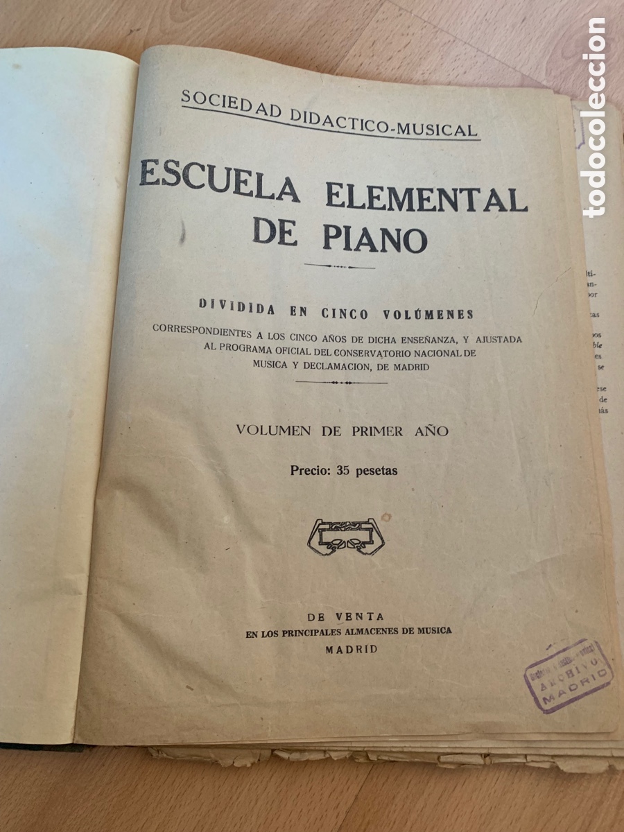 Partituras musicales: ESCUELA ELEMENTAL DE PIANO - Foto 3