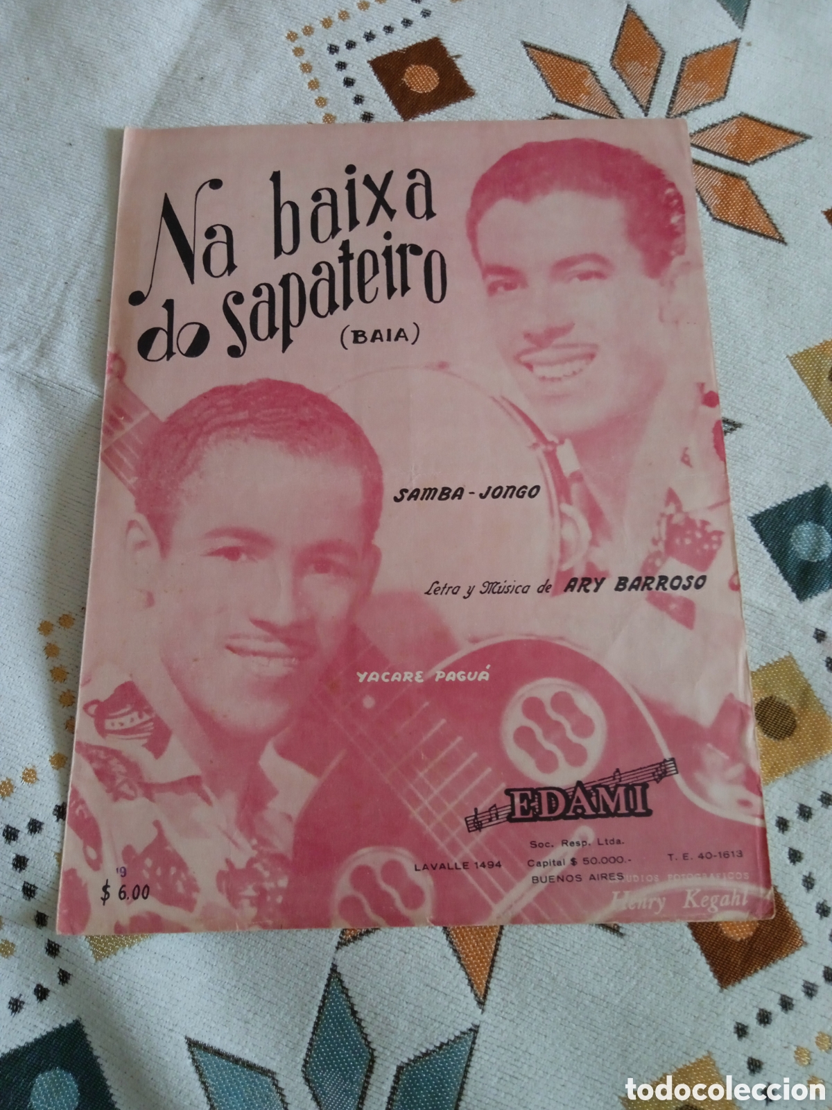 Partituras musicales: Na baixa do sapateiro. Edami - Foto 1