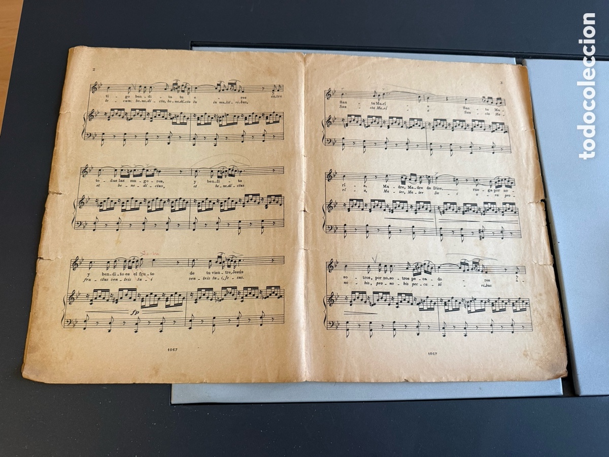 Partituras musicales: AVE MAR&Iacute;A. SCHUBERT &mdash;&mdash;&mdash;&mdash; - Foto 2