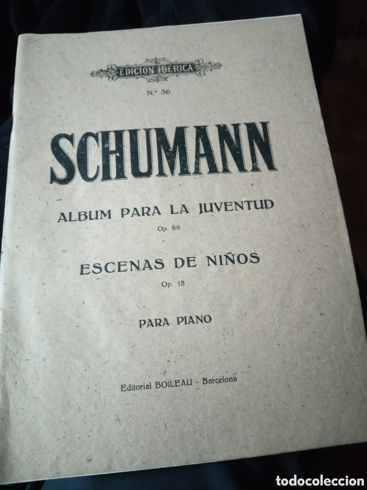 Partituren: SCHUMANN, Partituras, &Aacute;lbum para la Juventud y Escenas de Ni&ntilde;os, para piano