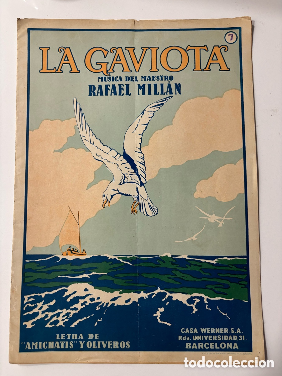 Partituras musicales: Partitura la gaviota Rafael Mill&aacute;n pepeta papitu y Cirilo