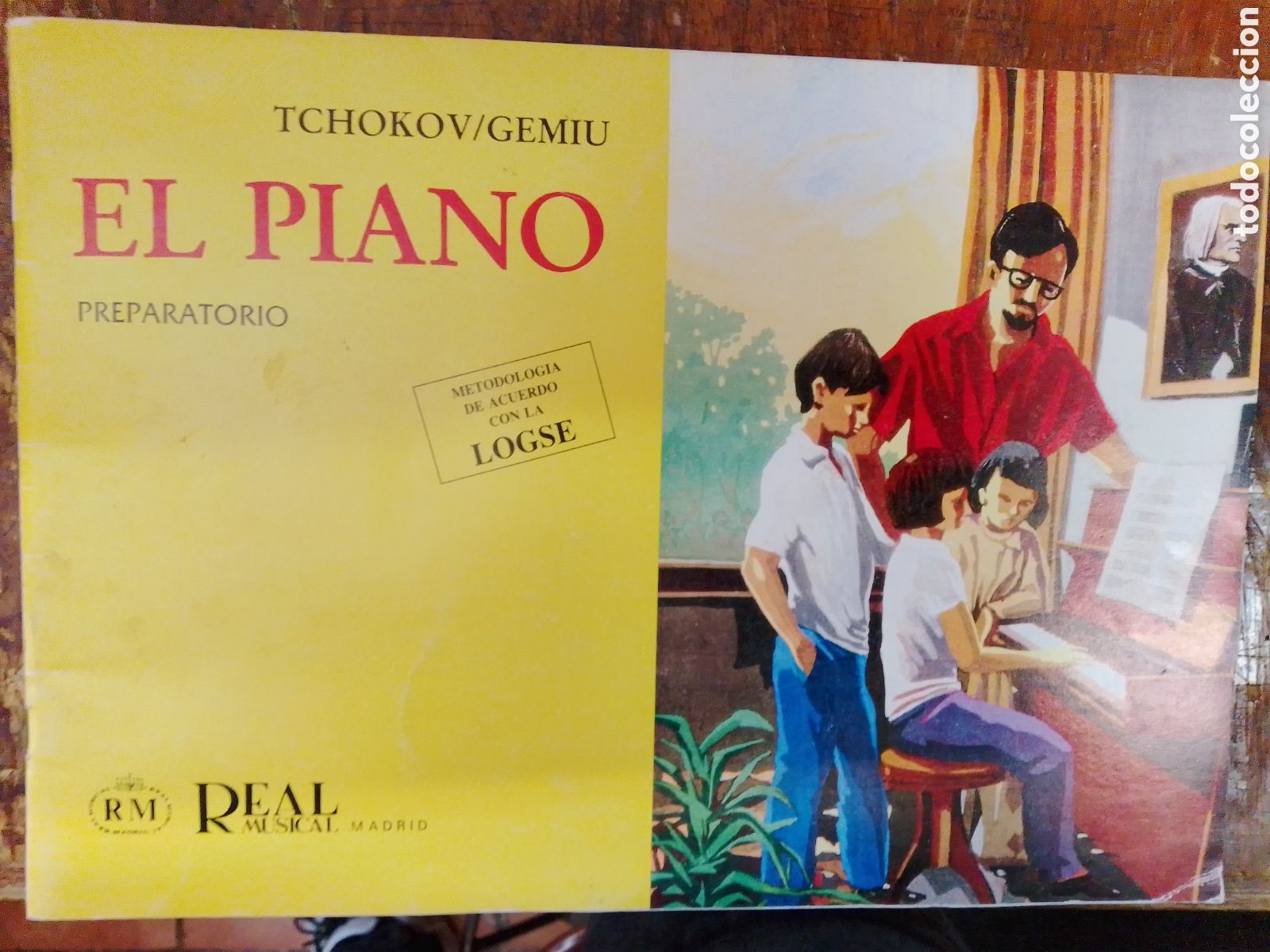 Partituras musicales: EL PIANO. PREPARATORIO. TCHOKOV/GEMIU. LOGSE. REAL MUSICAL. 1991