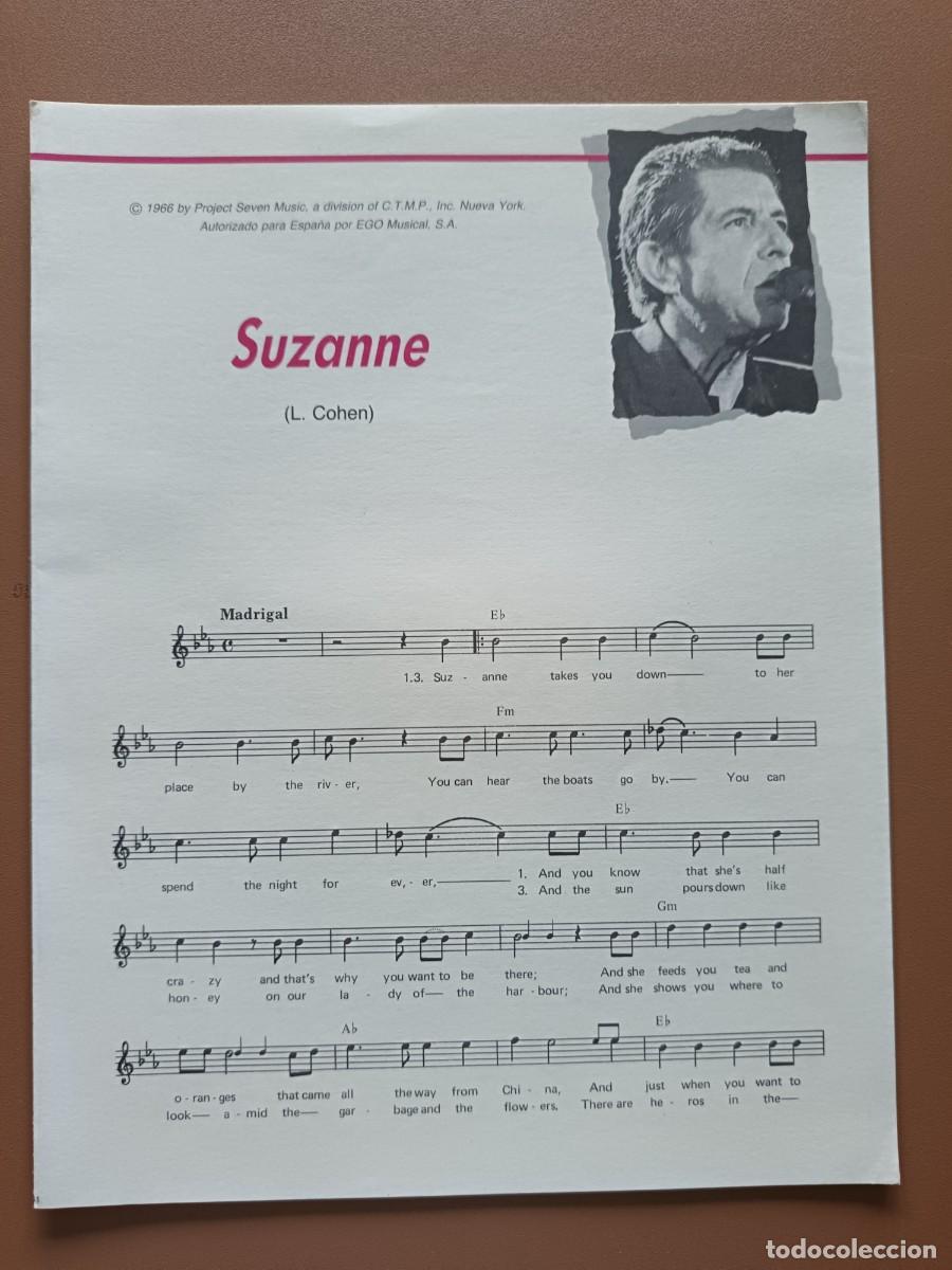 Partituras musicales: SUZANNE- LEONARD COHEN - Foto 1
