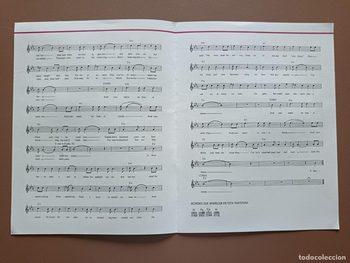 Partituras musicales: SUZANNE- LEONARD COHEN - Foto 2