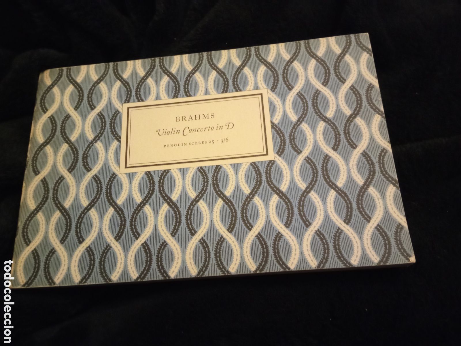 Partituras musicales: Antiguo libro partitura, Brahms, Violin Concerto in D, 1954