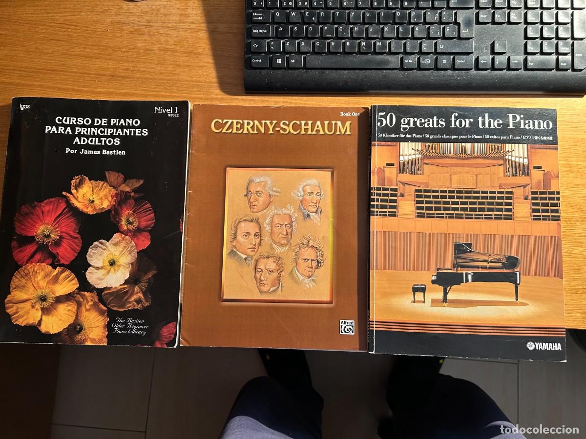 Partitions Musicales: James Bastien curso de piano nivel 1 + 50 greats for the piano Yamaha. + partituras Czerny-Schaum 1