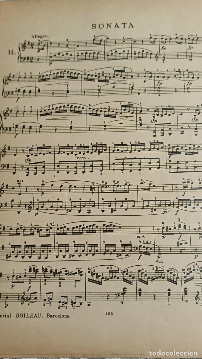Partituras musicales: SONATA. Ediciones Ib&eacute;rica. Boileau