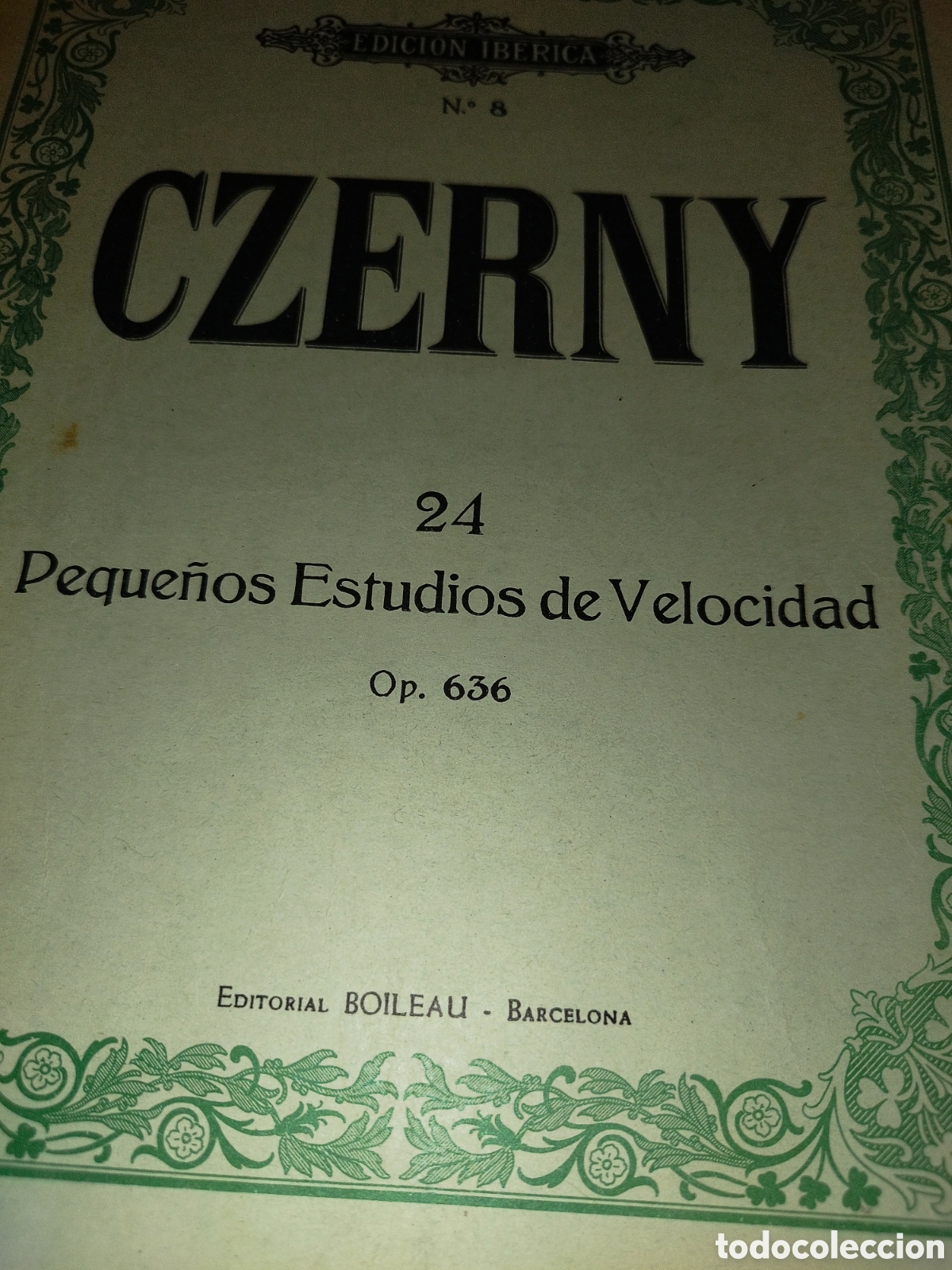 Partituras musicales: PARTITURAS. CZERNY: 24 PEQUE&Ntilde;OS ESTUDIOS DE VELOCIDAD Op.636. ED. BOILEAU,