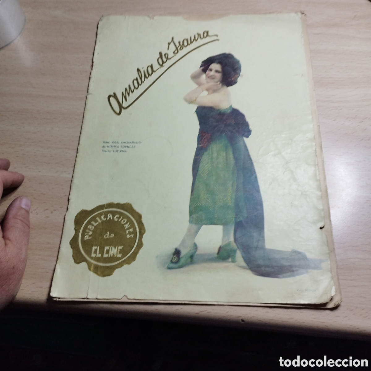 Partituras musicales: Partitura. Publicaciones de El cine. Amalia de Isaura. El Amor es fr&aacute;gil. Canci&oacute;n Holandesa.