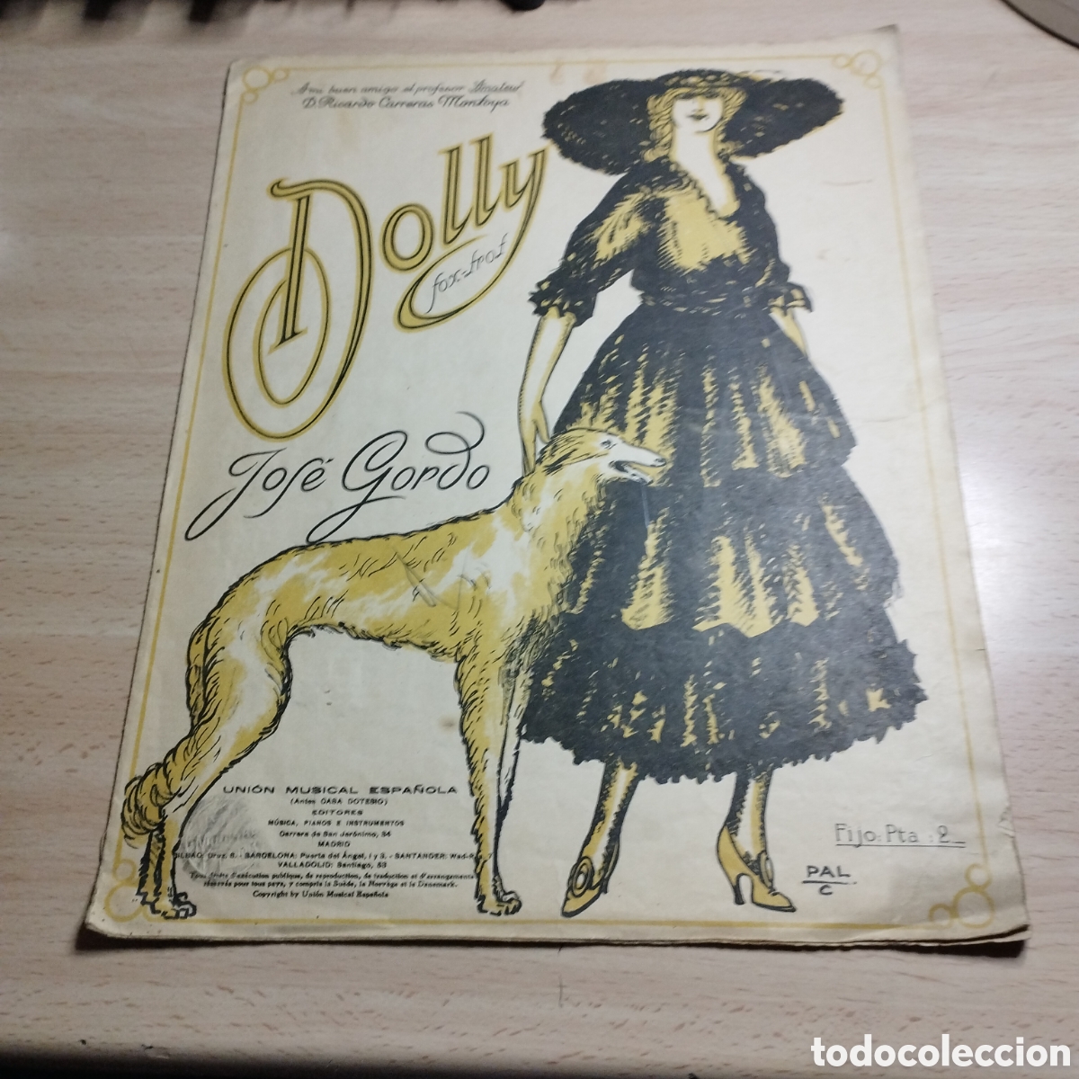 Partituras musicales: Partitura. Dolly. Fox - trote. Jos&eacute; Gordo. Casa Dotesio.