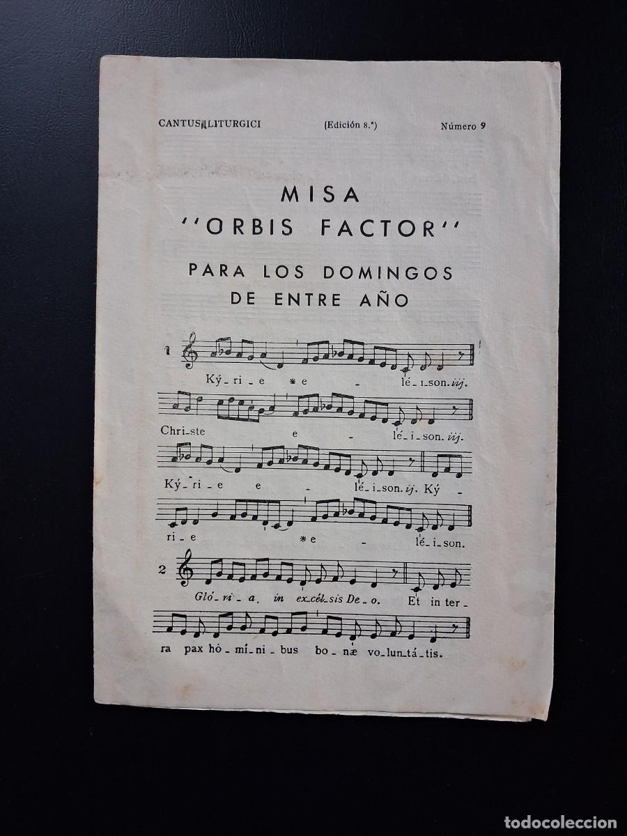 Partituras musicales: Partitura misa &rdquo; ORBIS FACTOR&rdquo;