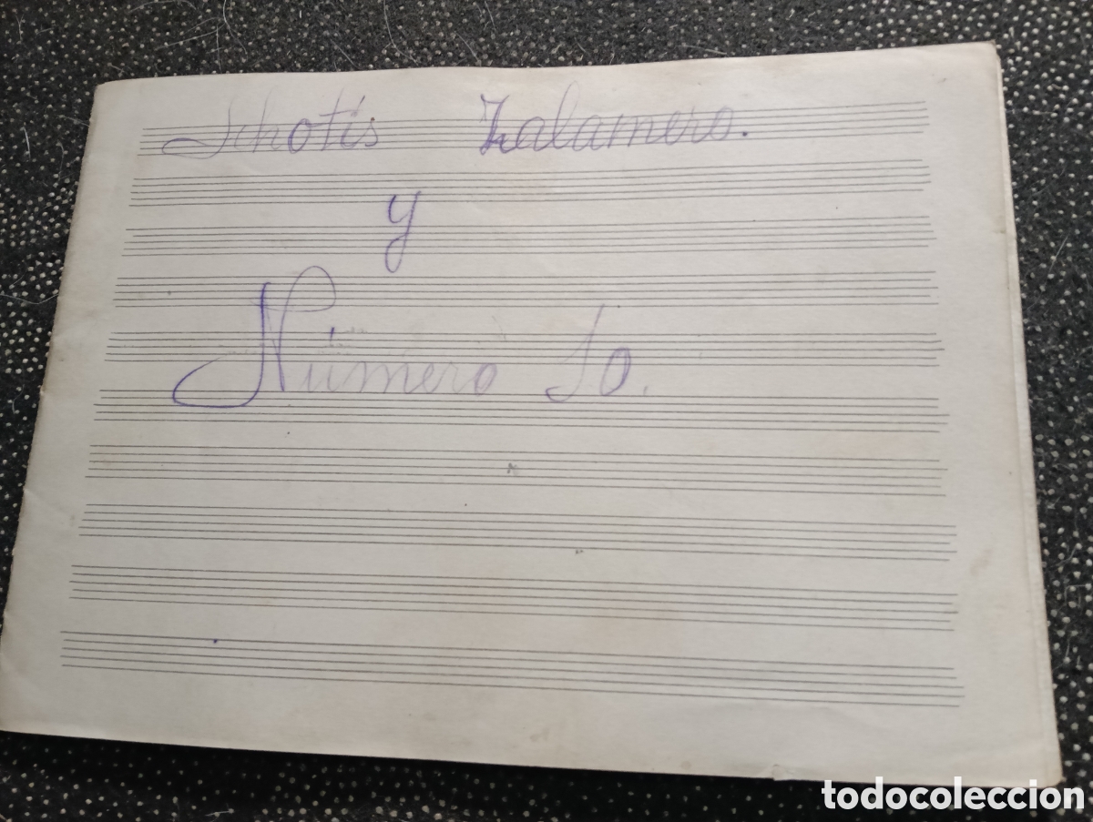 Partituras musicales: Partitura de 1910-15, Chotis Zalamero y N&uacute;mero 10, 8 p&aacute;ginas, no se si est&aacute; completo.