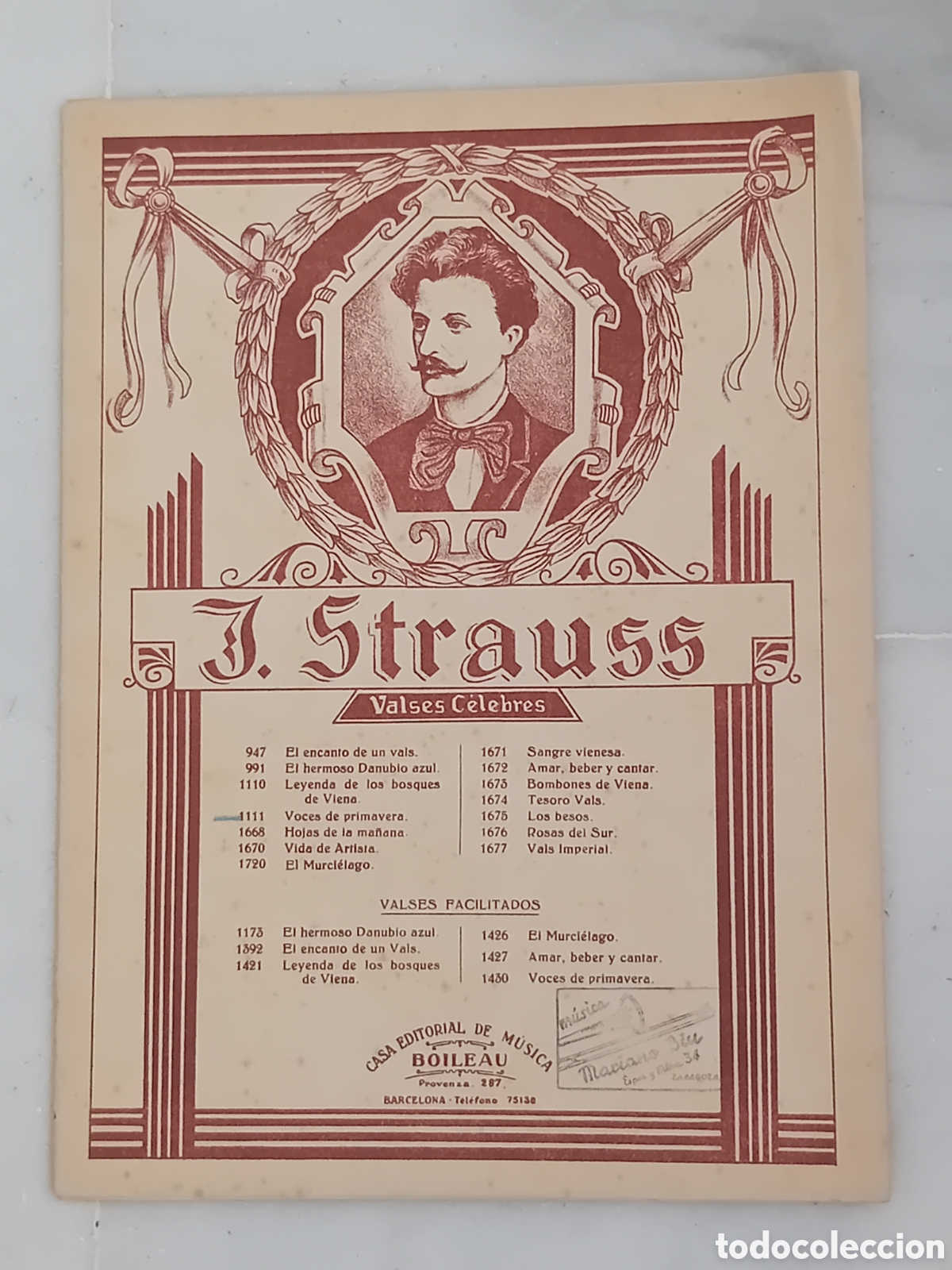 Partituras musicales: PARTITURA STRAUSS PIANO