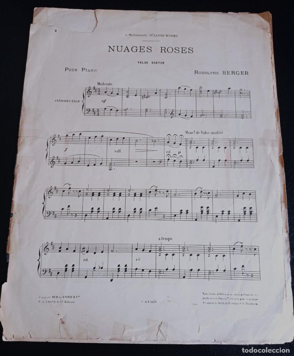 Partituras musicales: PARTITURA - NUAGES ROSES - VALLS POUR PIANO - PARIS - SIETE P&Aacute;GINAS