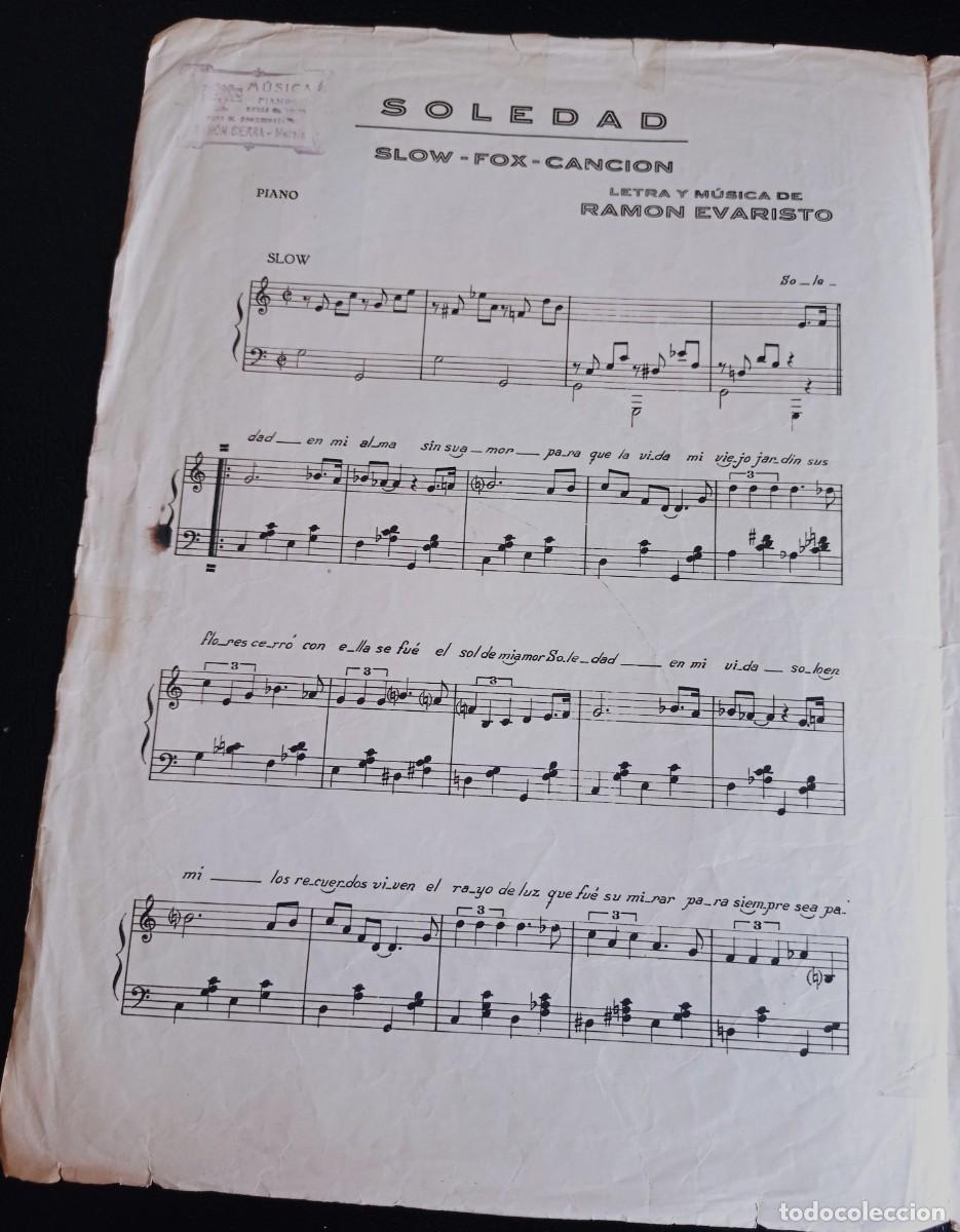 Partituren: PARTITURA - SOLEDAD - RAM&Oacute;N EVARISTO - TRES P&Aacute;GINAS