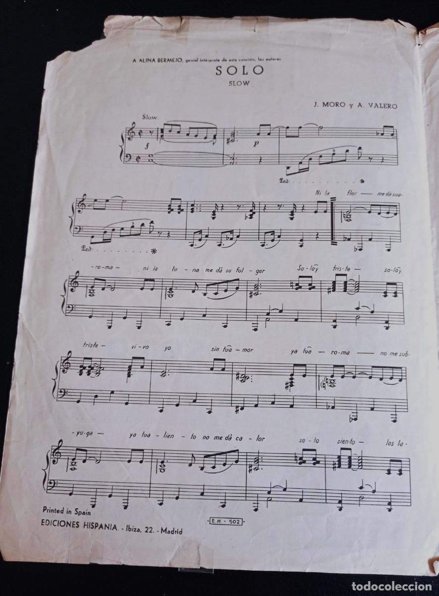 Musical scores: PARTITURA - SOLO - ALINA BERMEJO - TRES P&Aacute;GINAS