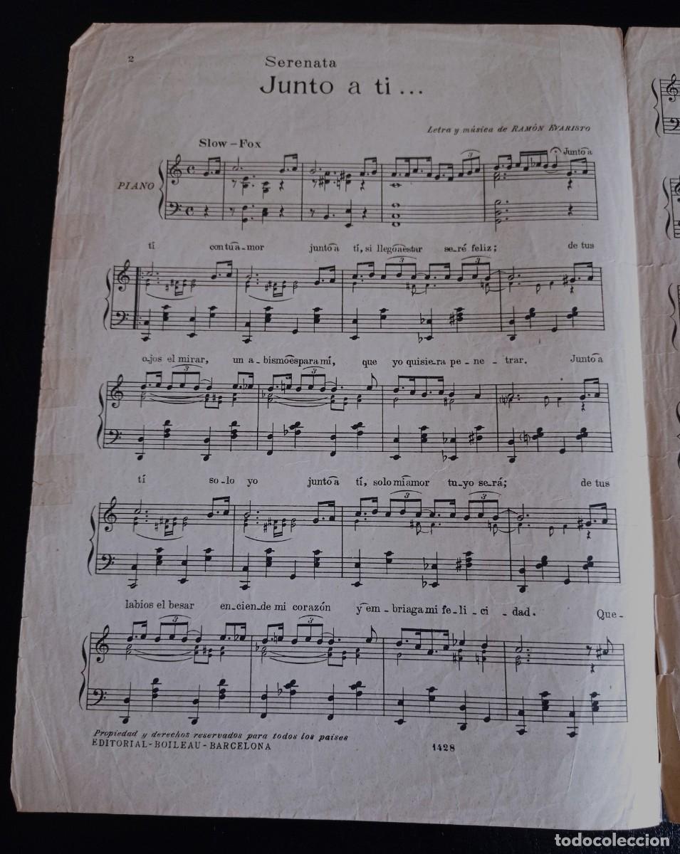 Musical scores: PARTITURA - JUNTO A TI - SLOW - FOX - TRES HOJAS