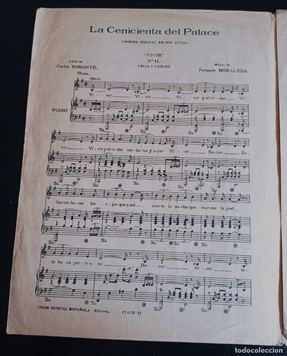 Partituren: PARTITURA - LA CENICIENTA DEL PALACE - CELIA G&Aacute;MEZ - CUATRO P&Aacute;GINAS