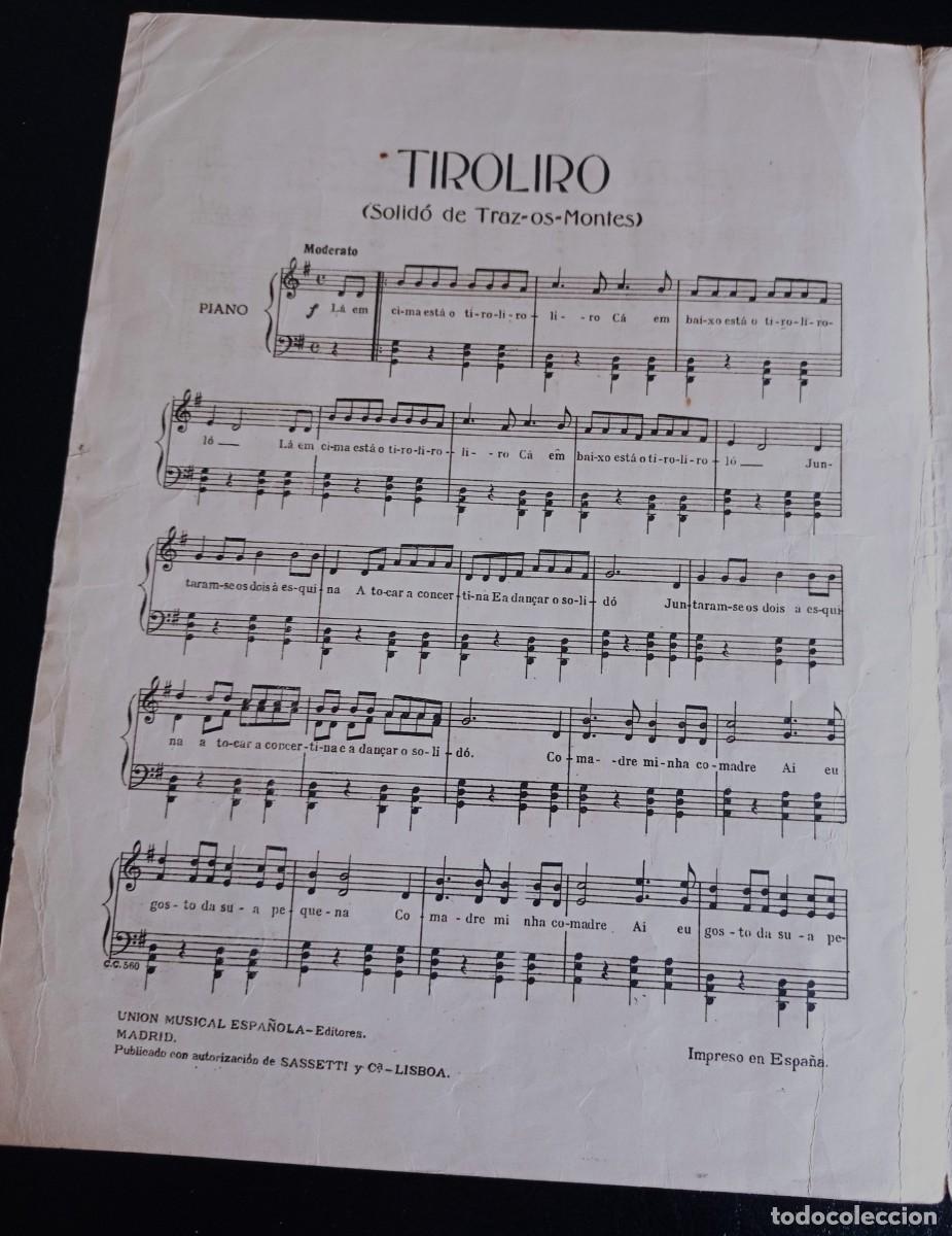 Partituren: PARTITURA - TIROLIRO - S&Oacute;LIDO DE TRAZOS - MONTES - TRES P&Aacute;GINAS