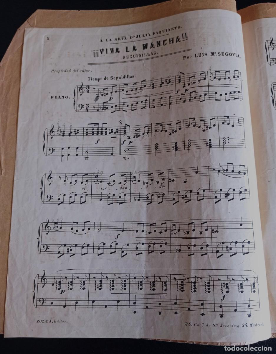 Partituras musicales: PARTITURA - &iexcl;&iexcl; VIVA LA MANCHA !! - SEGUIDILLAS - LUIS M&ordf; SEGOVIA - TRES P&Aacute;GINAS