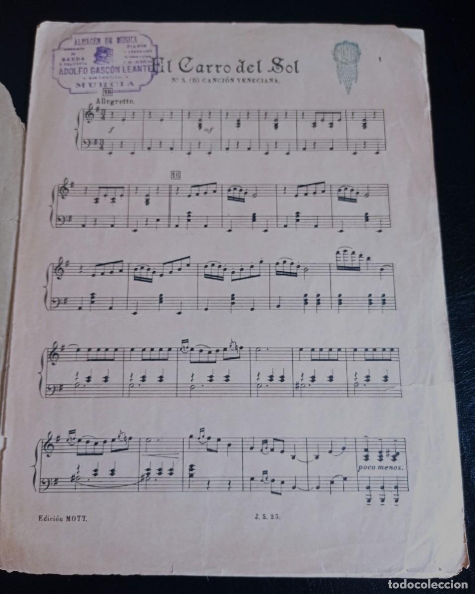 Partituren: PARTITURA - EL CARRO DEL SOL - LIBRO DE D. MAXIMILIANO THOUS - OCHO P&Aacute;GINAS