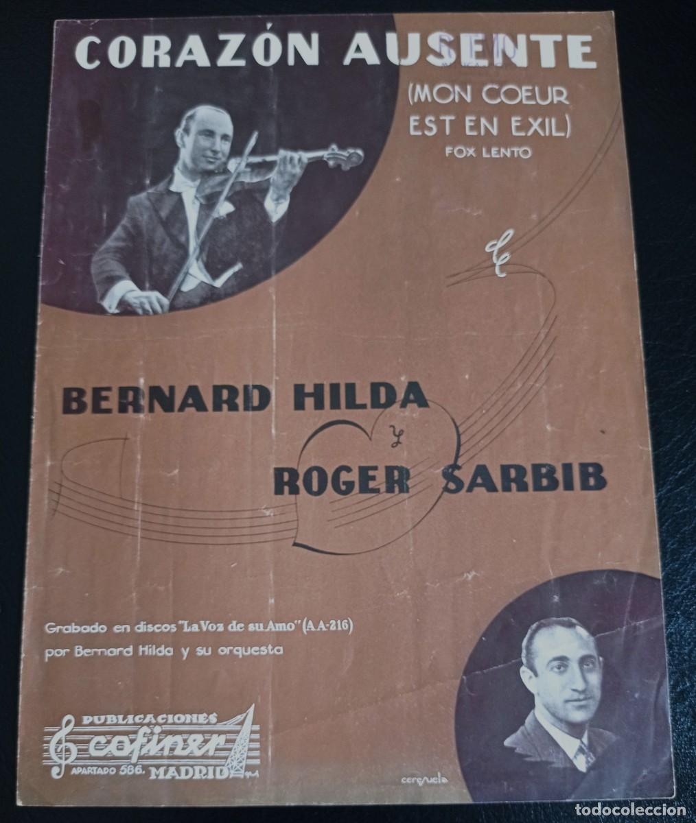 Partituras musicales: PARTITURA - CORAZON AUSENTE - ADAPTACI&Oacute;N DE SEPULVEDA - TRES P&Aacute;GINAS