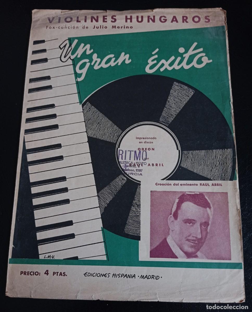 Partituras musicales: PARTITURA - VIOLINES H&Uacute;NGAROS - JULIO MERINO - TRES P&Aacute;GINAS