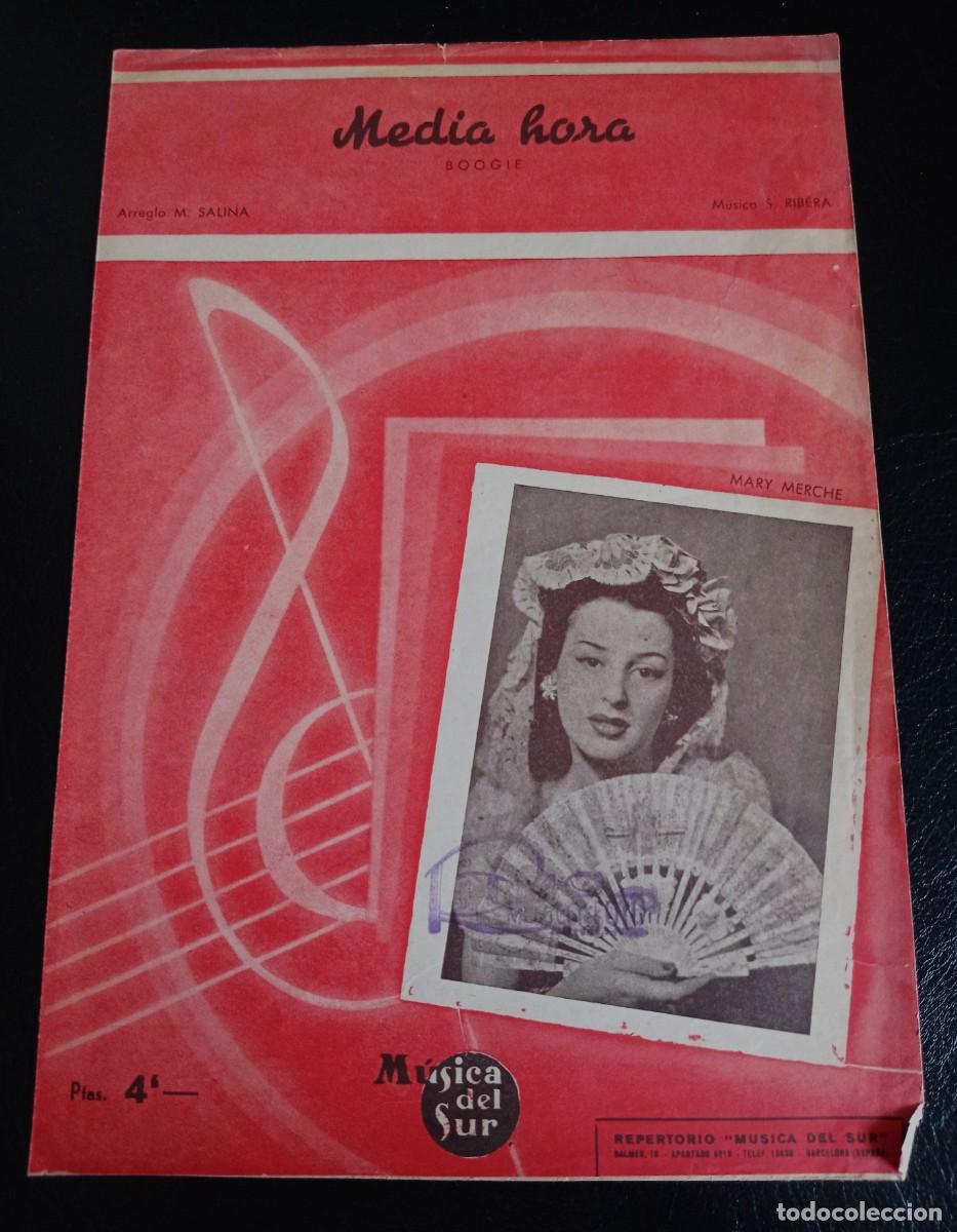 Partituras musicales: PARTITURA - MEDIA HORA - BARCELONA 1946 - MANUEL SALINA - TRES P&Aacute;GINAS