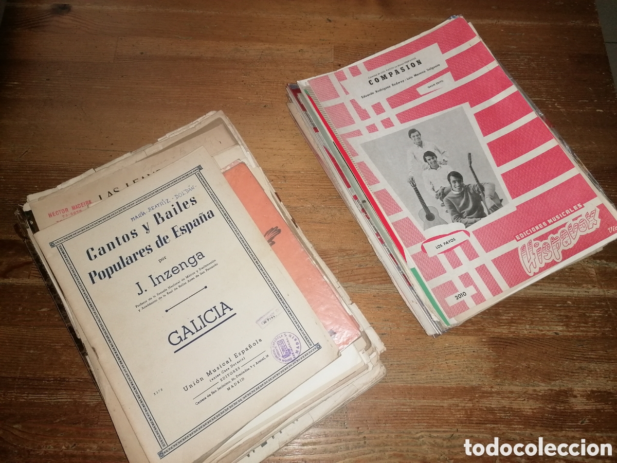 Partituras musicales: Gran lote de antiguas partituras
