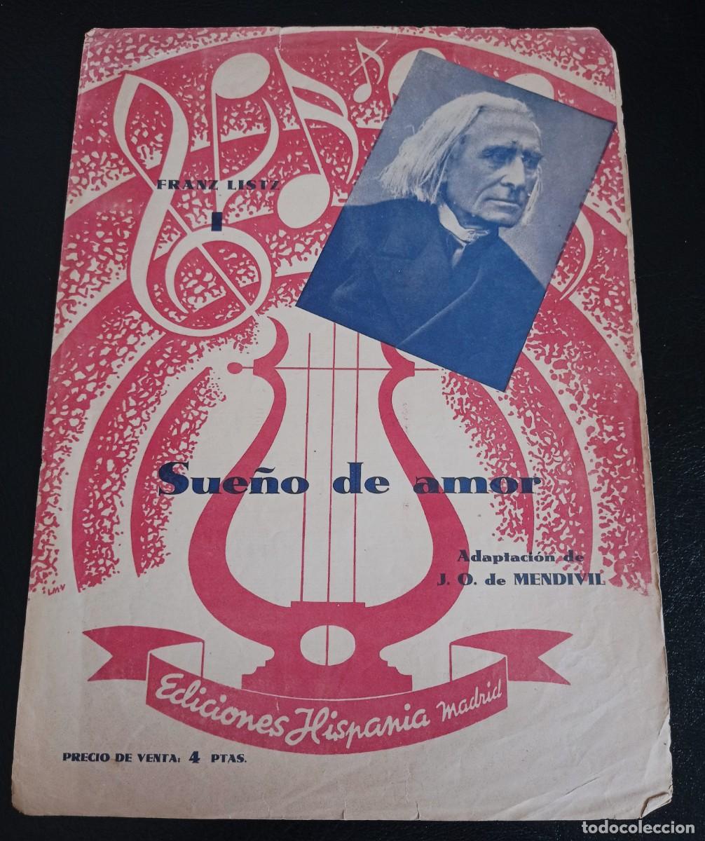 Partituras musicales: PARTITURA - SUE&Ntilde;O DE AMOR - MADRID 1940 - ADAPTACI&Oacute;N A . VALERO - TRES P&Aacute;GINAS