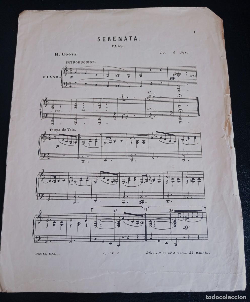 Partituras musicales: PARTITURA - SERENATA VALS - H. COOTE - CINCO P&Aacute;GINAS