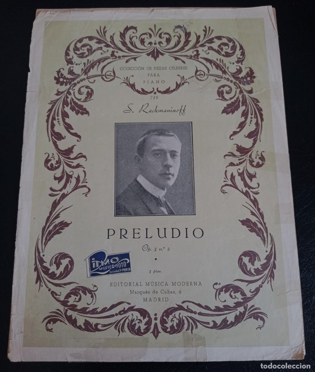 Partituras musicales: PARTITURA - PRELUDIO - S. RACHMANINOFF - CINCO P&Aacute;GINAS