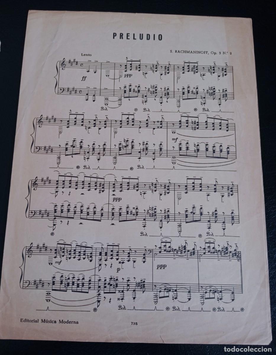 Partituren: PARTITURA - PRELUDIO - S. RACHMANINOFF - CINCO P&Aacute;GINAS